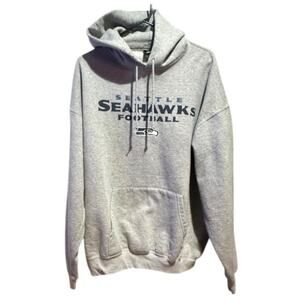 Seattle Seahawks Team Apparel Men’s Gray Hooded Sweatshirt Size XL Used